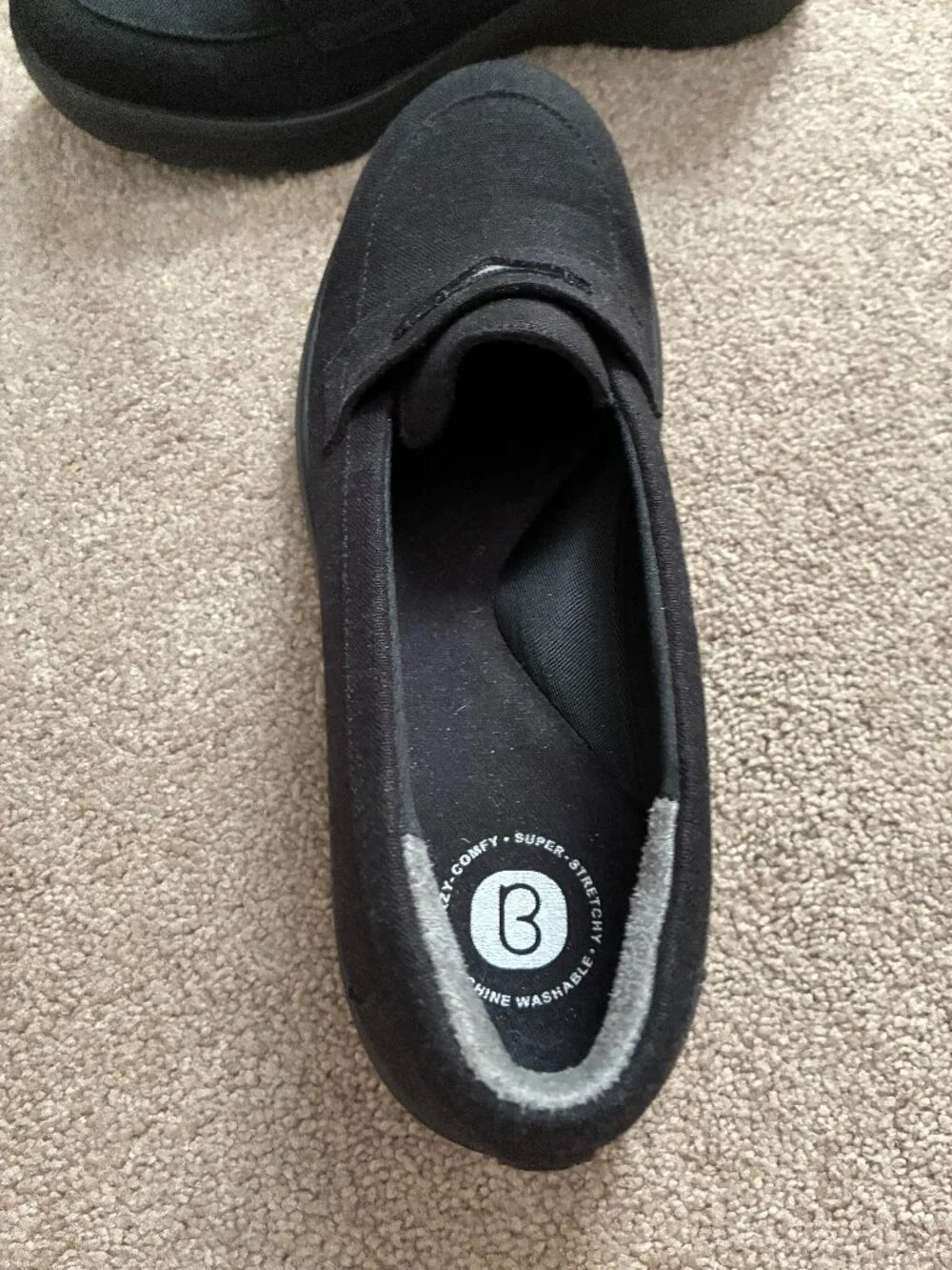 BZEES Women's Washable Slip On Loafers 7.5